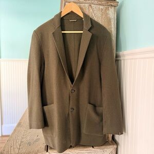 Billy Reid Olive Virgin Wool Blazer 42R